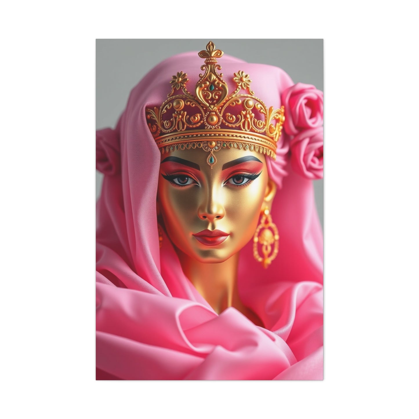 Gold & Pink Art Supreme Canvas Wall Art & Canvas Print