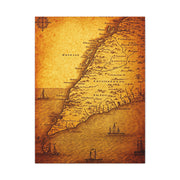Soft Sepia Classic World Chart Wall Art & Canvas Prints
