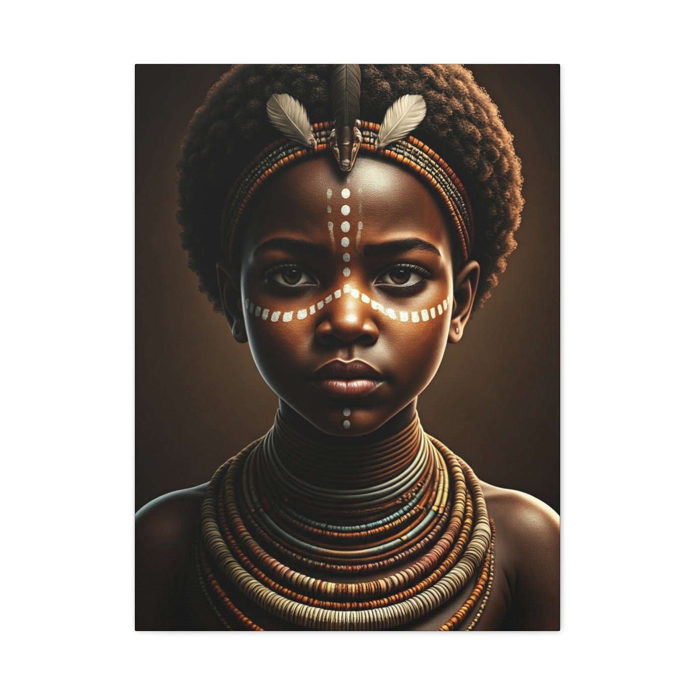 Golden Spirit Child Portrait Wall Art & Canvas Prints