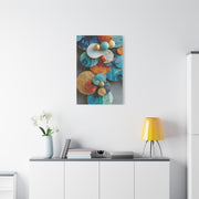 Overlapping Multicolor Metal Circles Wall Art & Canvas Print