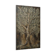 Golden Abstract Tree Texture Luxury Trees Wall Art & Canvas Print