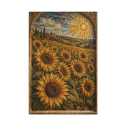 Architectural Mosaic Sunflower Field Wall Art & Canvas Print