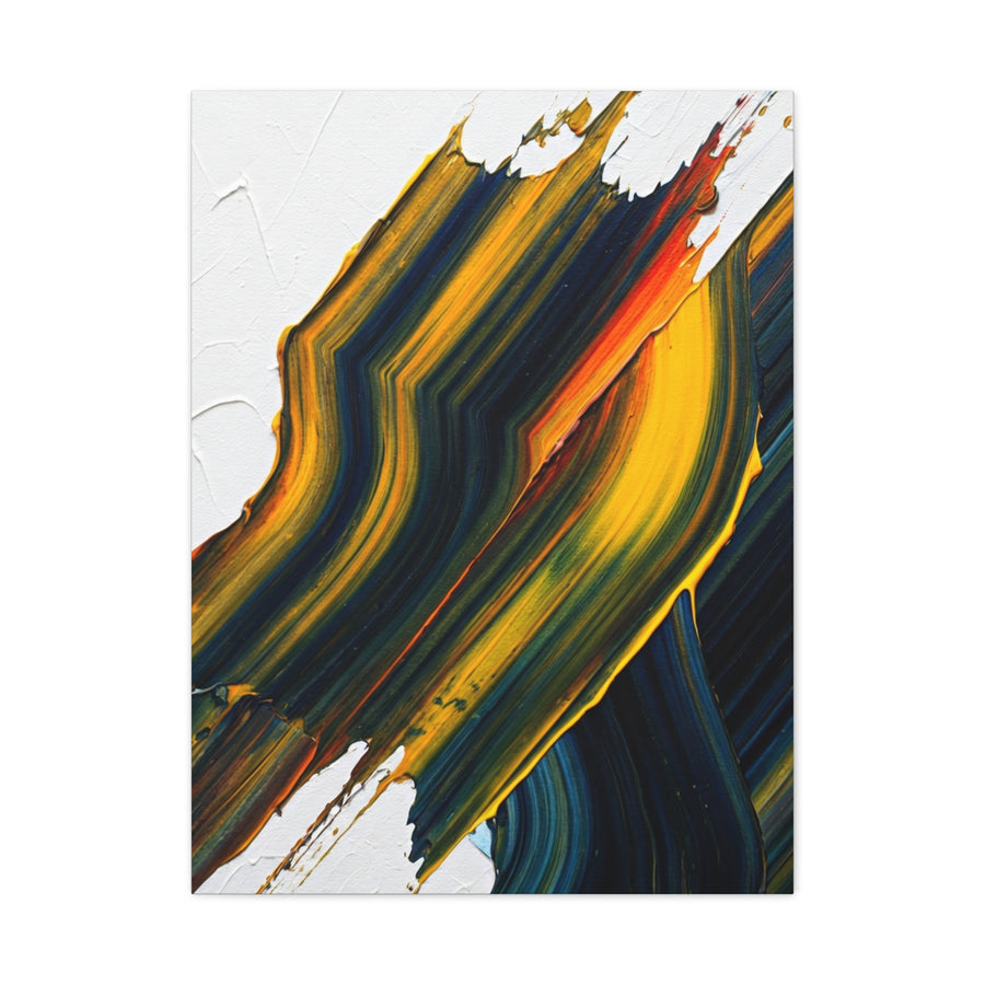Dark Gold Layered Flow Abstract Wall Art & Canvas Prints