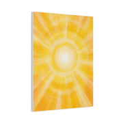 Radiant Golden Sunburst Abstract Wall Art & Canvas Print