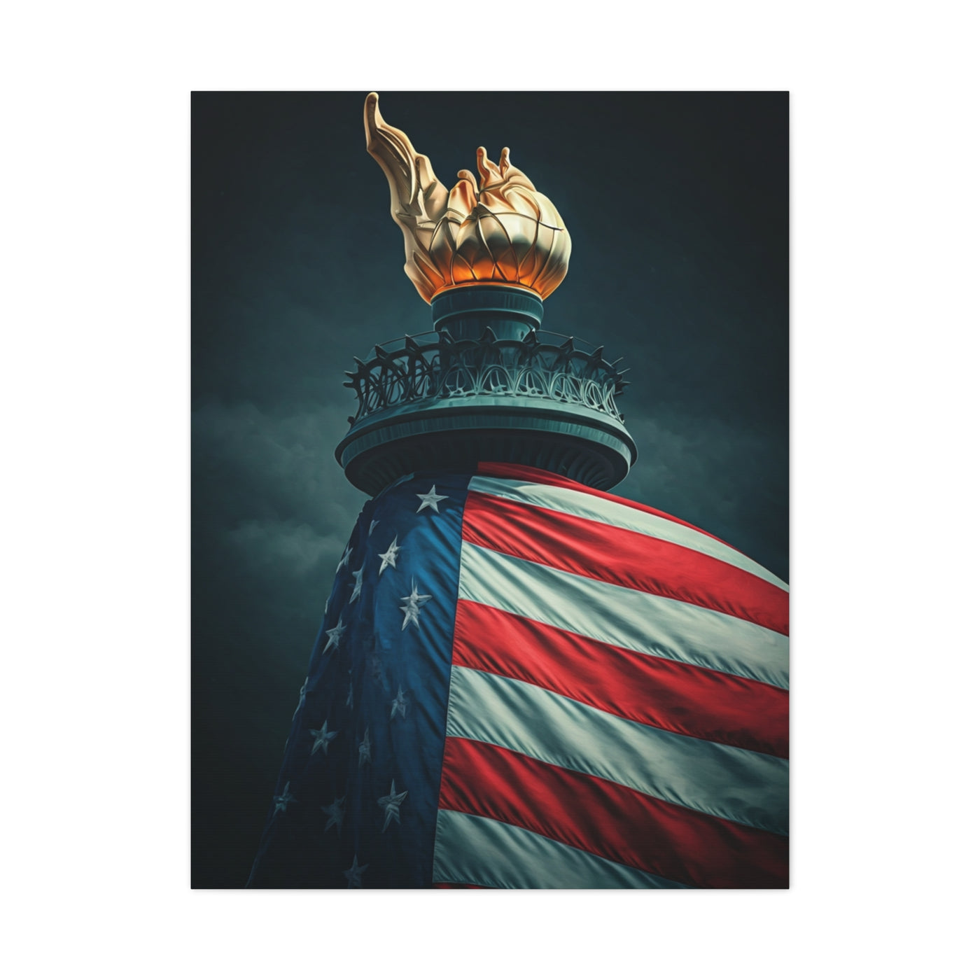Torch of Liberty Patriotic Monument Wall Art & Canvas Prints
