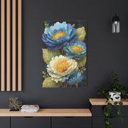 Blue Peony Bloom Elegance Wall Art & Canvas Print