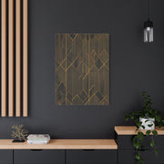Golden Geometry Noir Wall Art & Canvas Prints