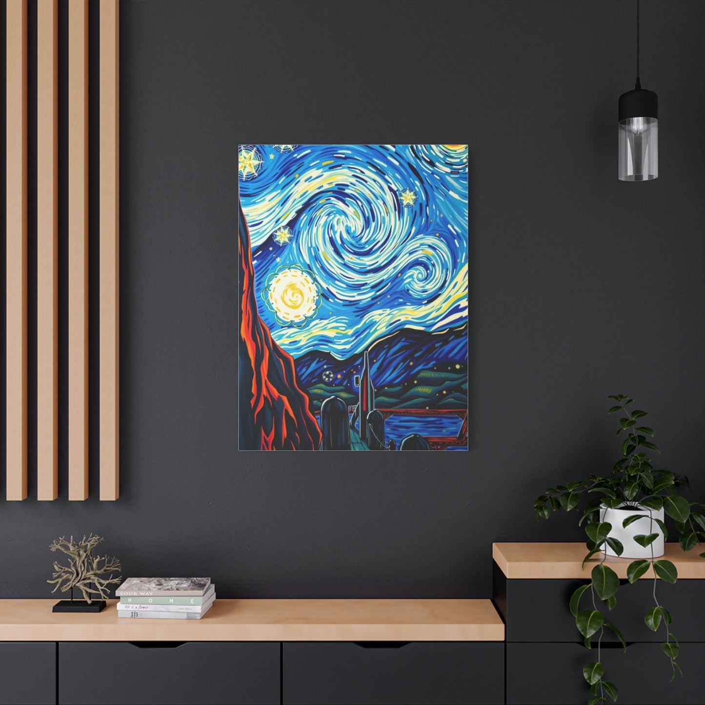 The Starry Night Canvas Art Supreme Canvas Wall Art & Canvas Print