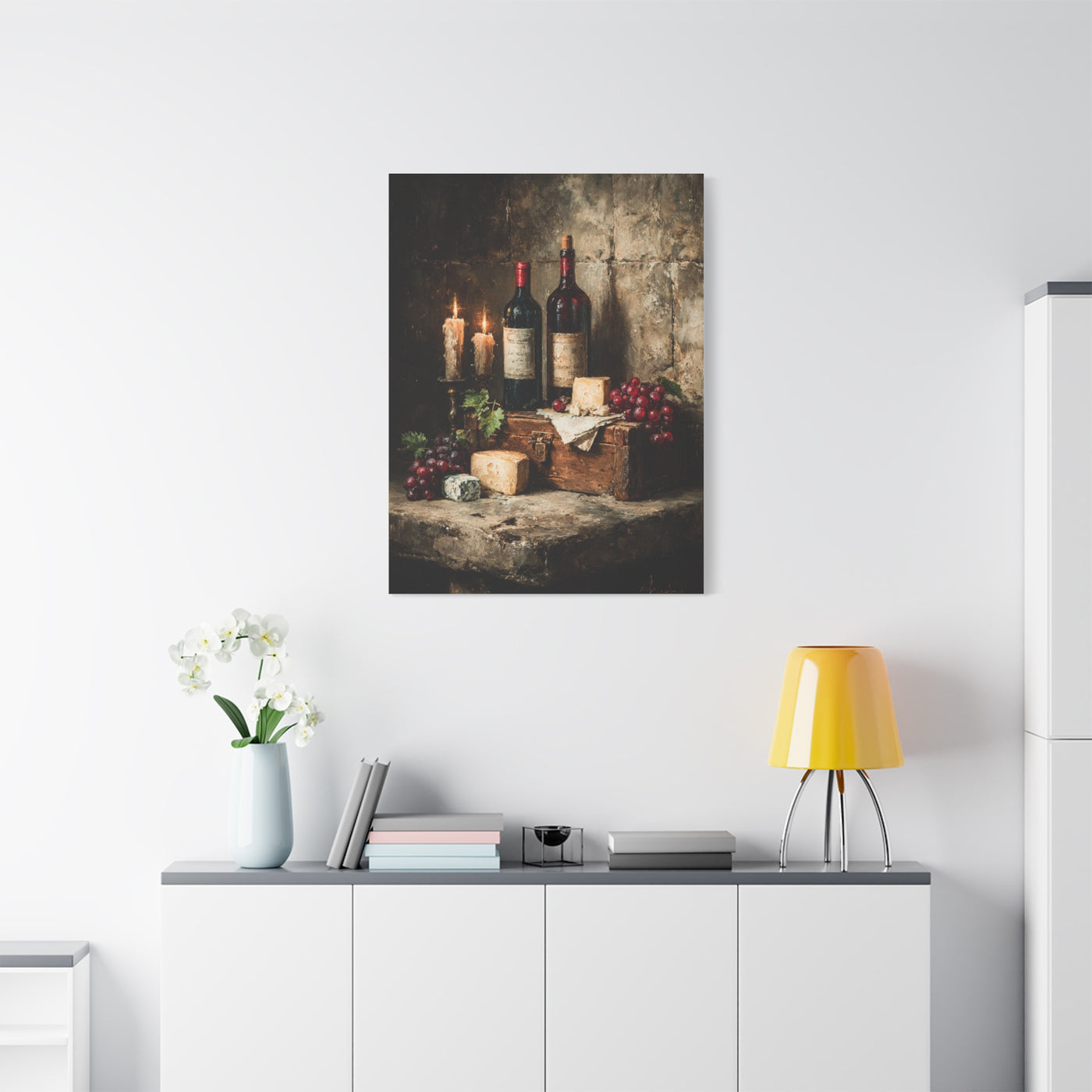 Vintage Wine Cellar Still Life Wall Art & Canvas Print