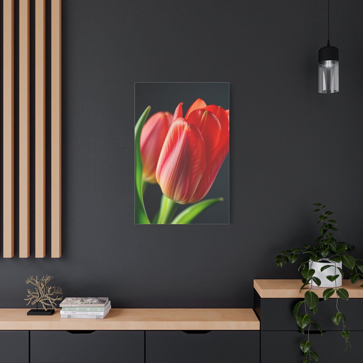 Tulip Flower Art Refined Canvas Wall Art & Canvas Print