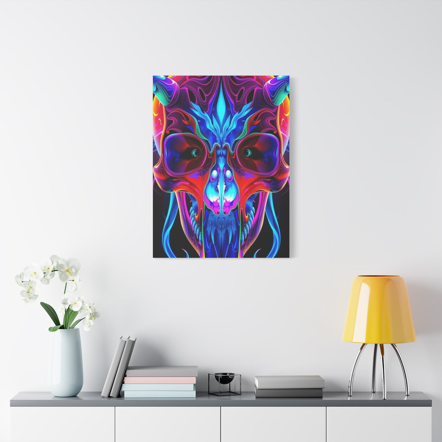 Collection 3D Trippy Skull Art By Ali Gulec Art Wall Art & Canvas Print