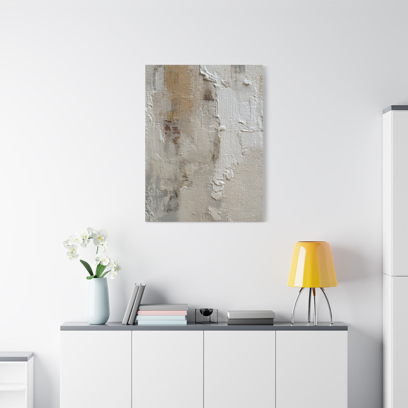 Minimalist Textured Neutral Abstract Wall Art & Canvas Print