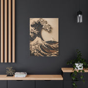 Layered Wood Great Wave Relief Wall Art & Canvas Print