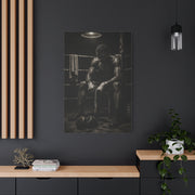 Monochrome Boxer Legacy Sports Wall Art & Canvas Print