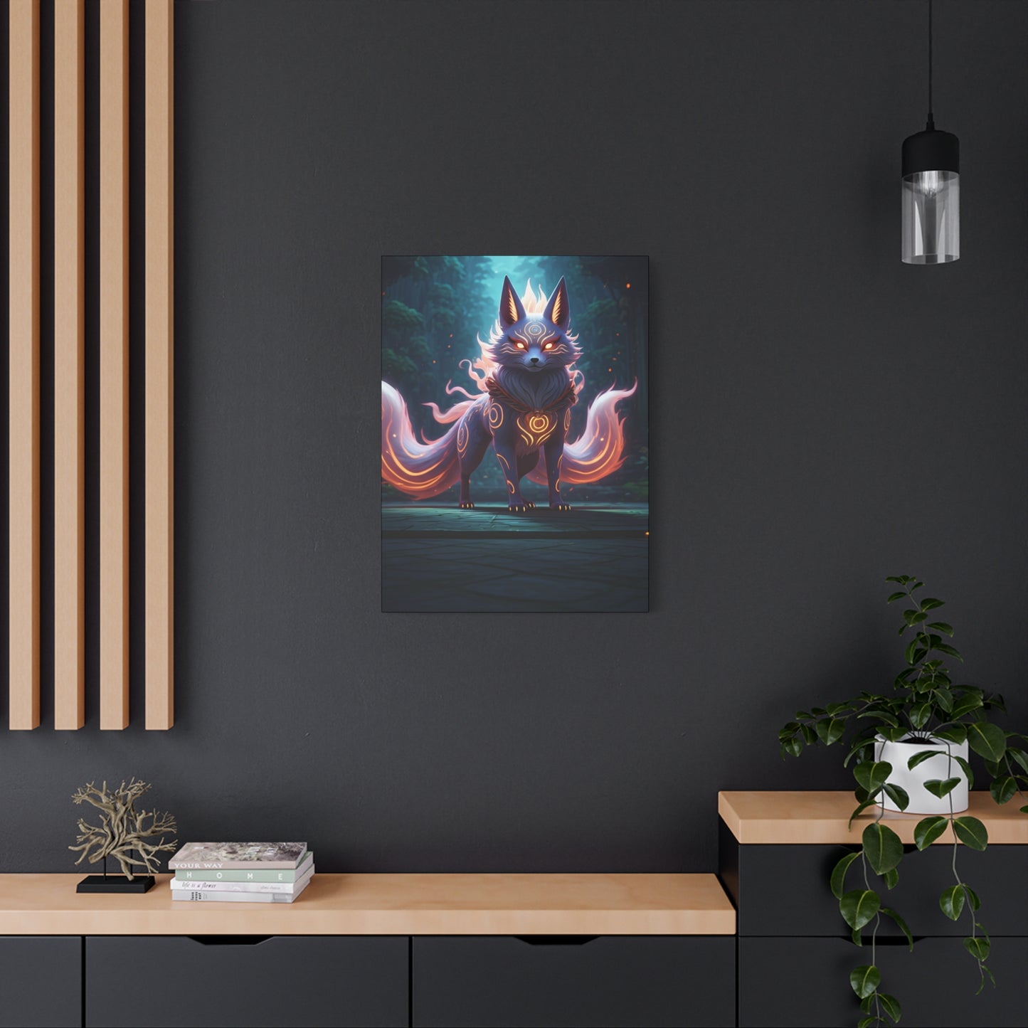 Celestial Kitsune Guardian Wall Art & Canvas Prints