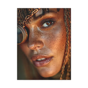 Copper Monocle Freckled Portrait Wall Art & Canvas Print