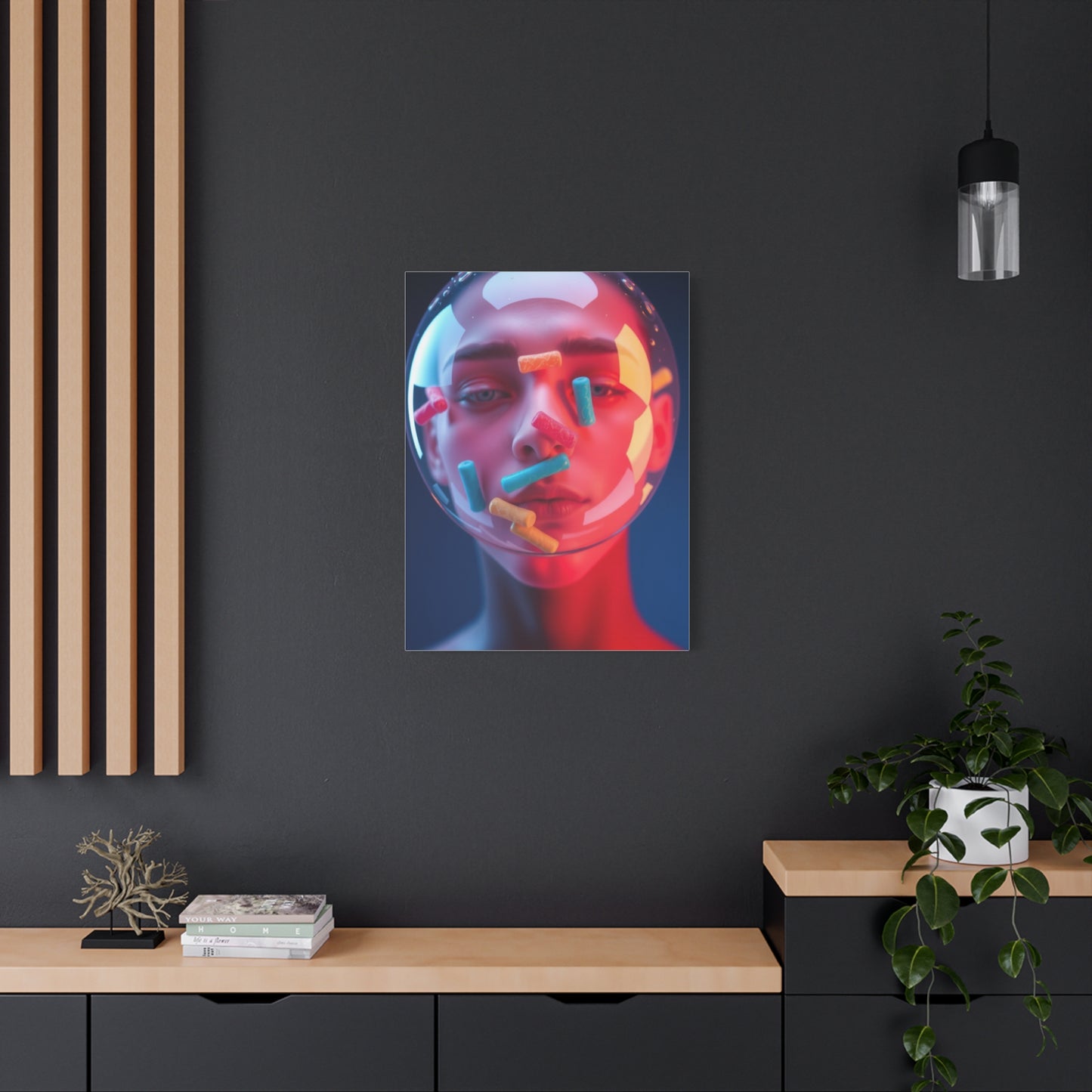 Vision Bubble Gum Art Art Wall Art & Canvas Print