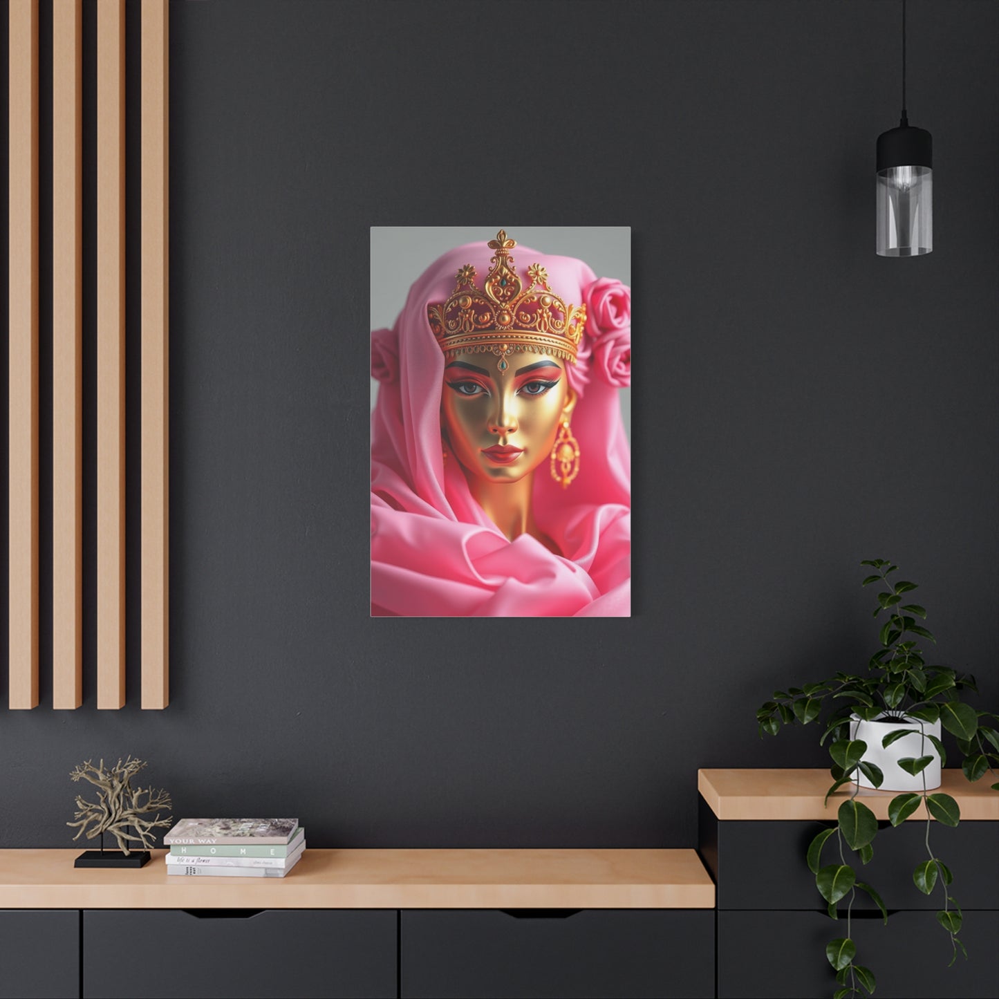 Gold & Pink Art Supreme Canvas Wall Art & Canvas Print