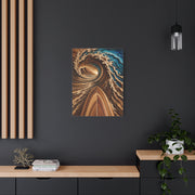 Surfboard Perspective Wooden Wave Tunnel Wall Art & Canvas Print