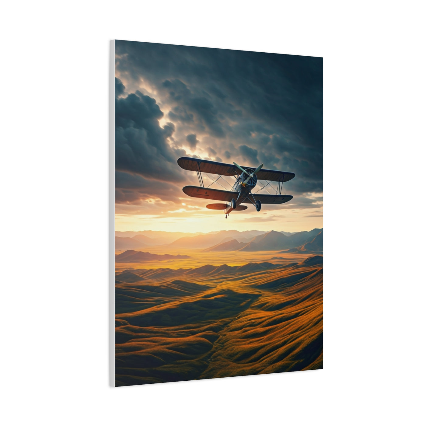 Sunset Passage Above Rolling Valleys Wall Art & Canvas Prints
