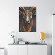 Geometric Mosaic Stag Wall Art & Canvas Print