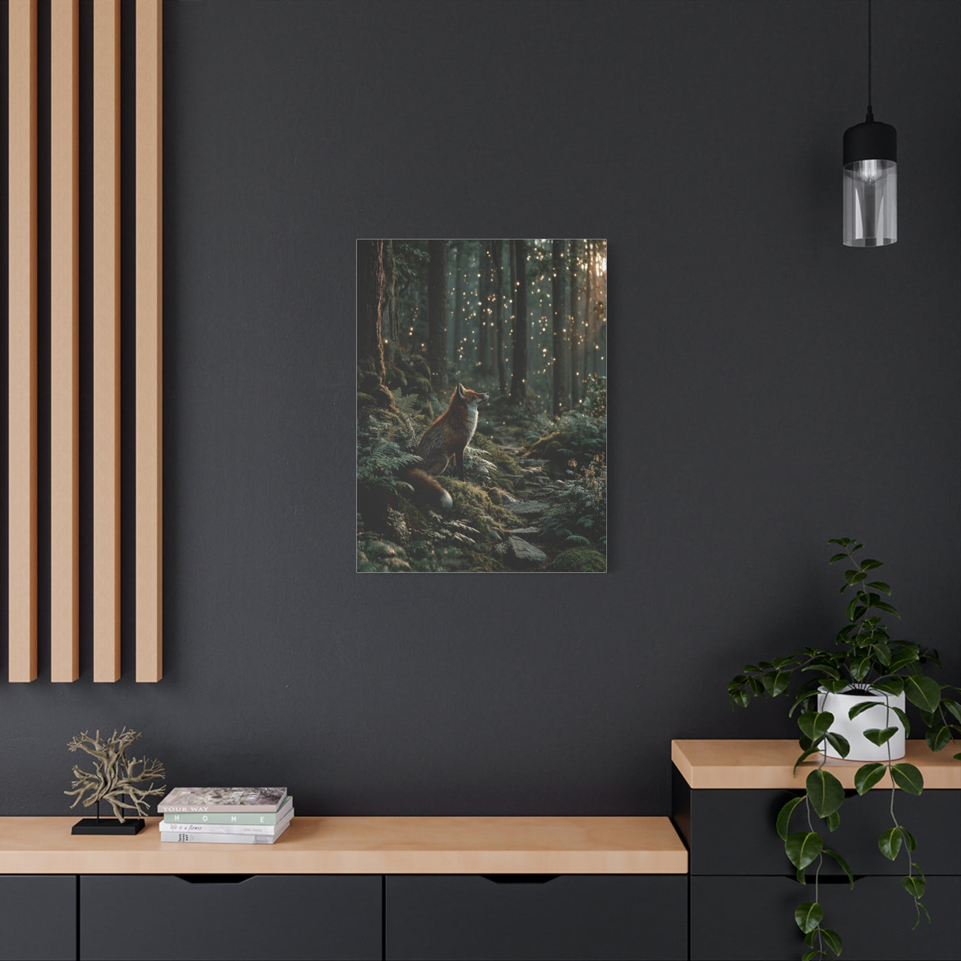Enchanted Forest Fox Wall Art & Canvas Print