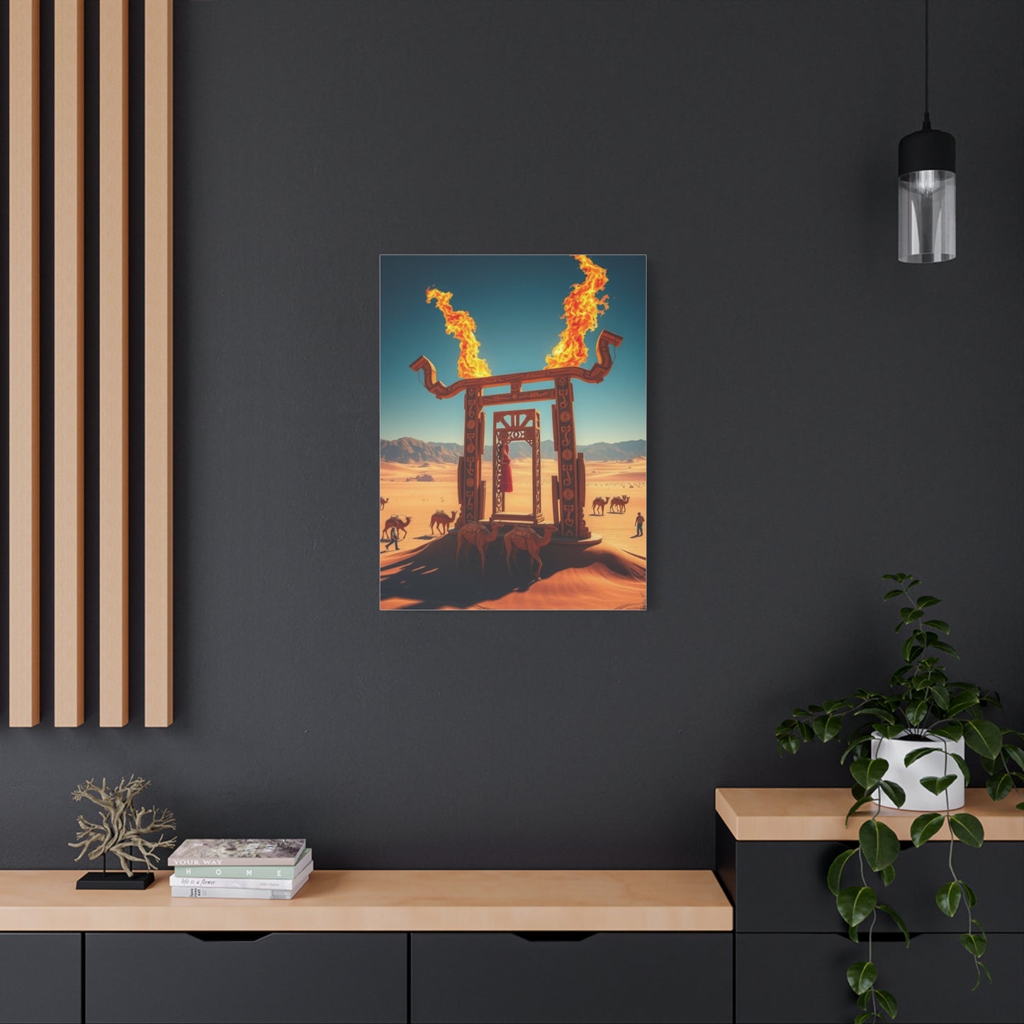 Gilded Sands Impression Wall Art & Canvas Print