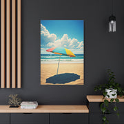 Summer Umbrella by the Shore Wall Art & Canvas Prints