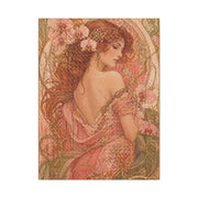 Art Nouveau Pink Muse Portrait Wall Art & Canvas Print