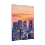 Tokyo Skyline Sunset Glow Wall Art & Canvas Print