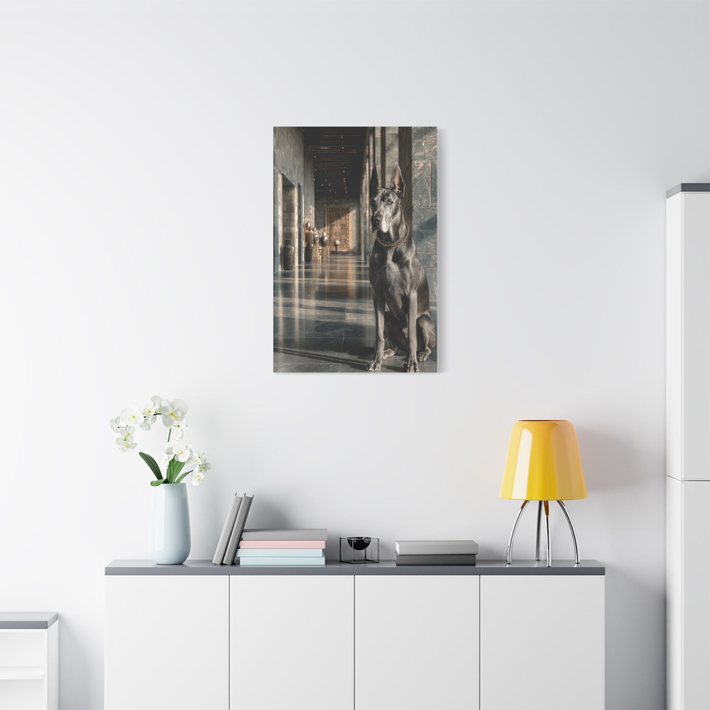 Great Dane Modern Architectural Portrait Wall Art & Canvas Print