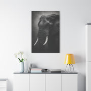 Monochrome Elephant Fine Art Portrait Wall Art & Canvas Print