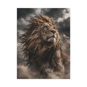Storm King Lion Dramatic Portrait Wall Art & Canvas Print