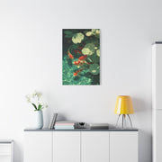 Green Koi Pond Lily Reflection Wall Art & Canvas Print