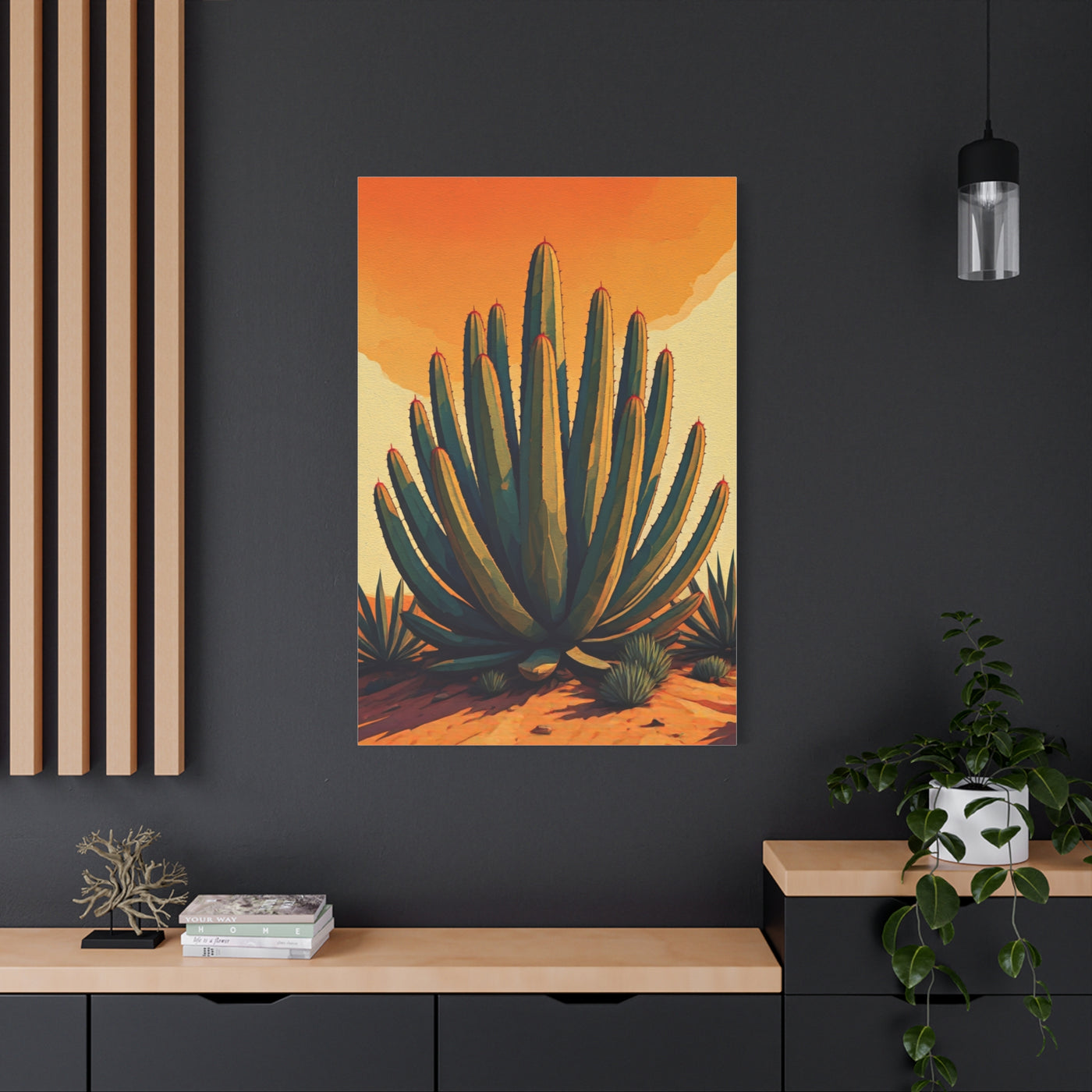 Southwestern Agave Desert Botanical Illustration Wall Art & Canvas Prints