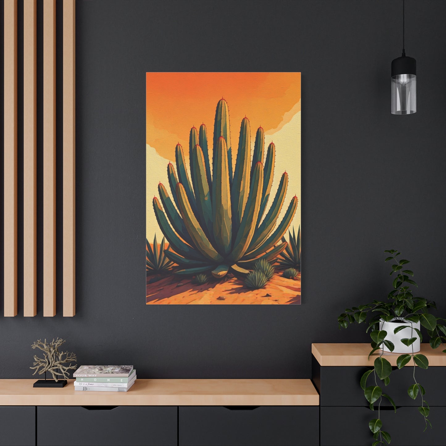 Southwestern Agave Desert Botanical Illustration Wall Art & Canvas Prints