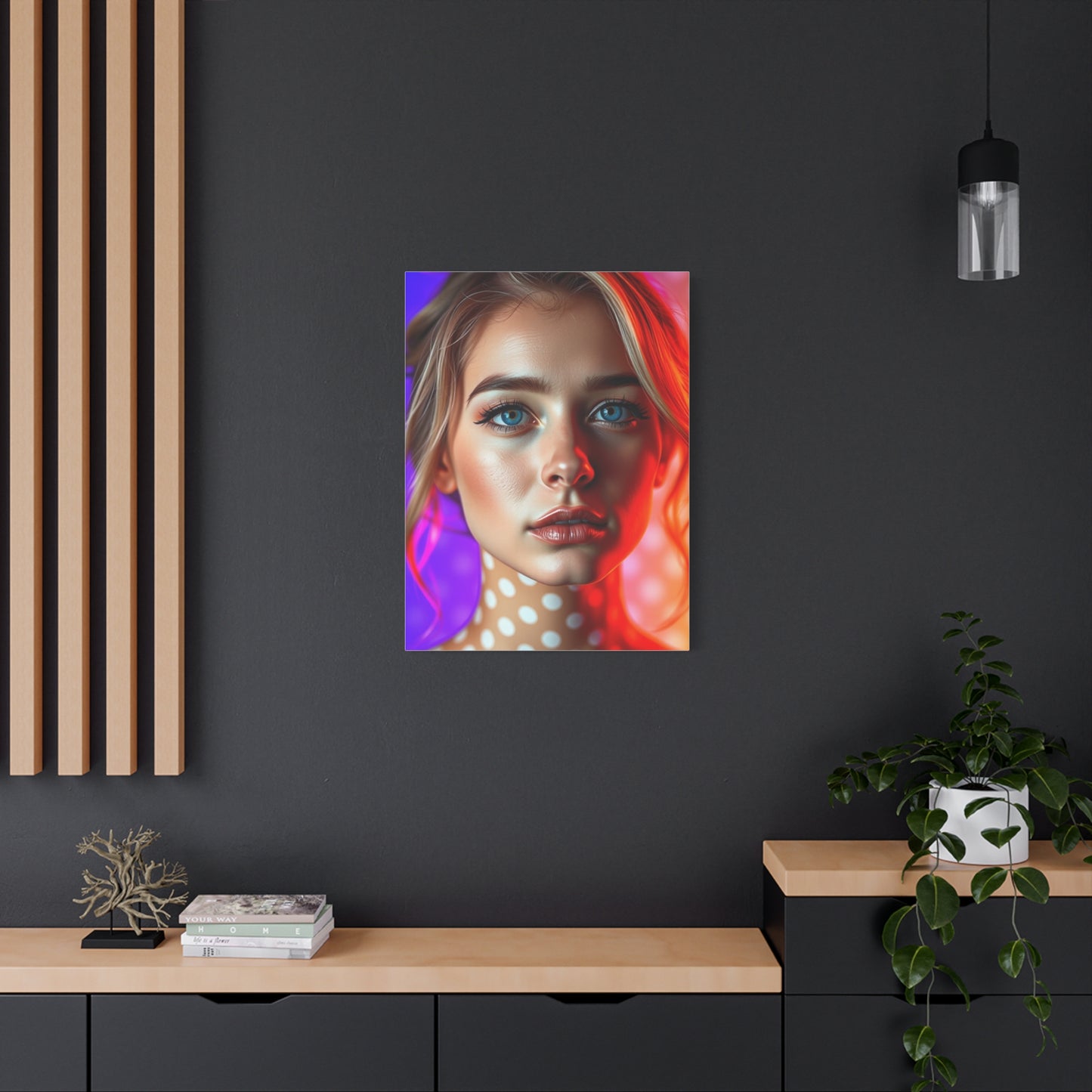 Elite Polka Dot Pattern Art Vision Wall Art & Canvas Print