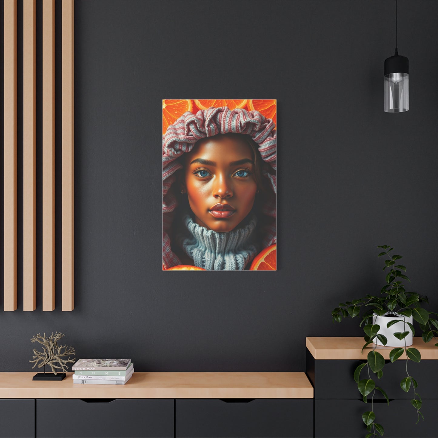 Radiant Apricot Impression Wall Art & Canvas Print