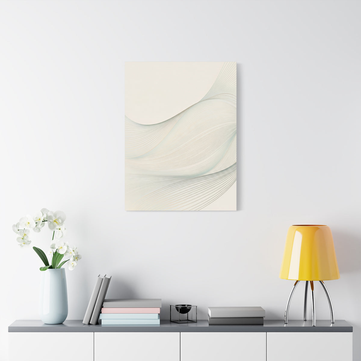 Soft Ivory Flow Texture Wall Art & Canvas Prints