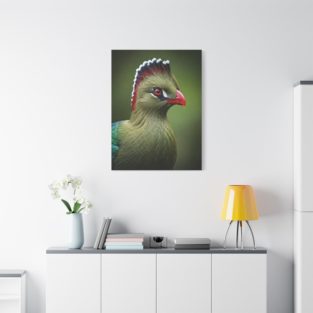 Emerald Crested Turaco Portrait Wall Art & Canvas Prints