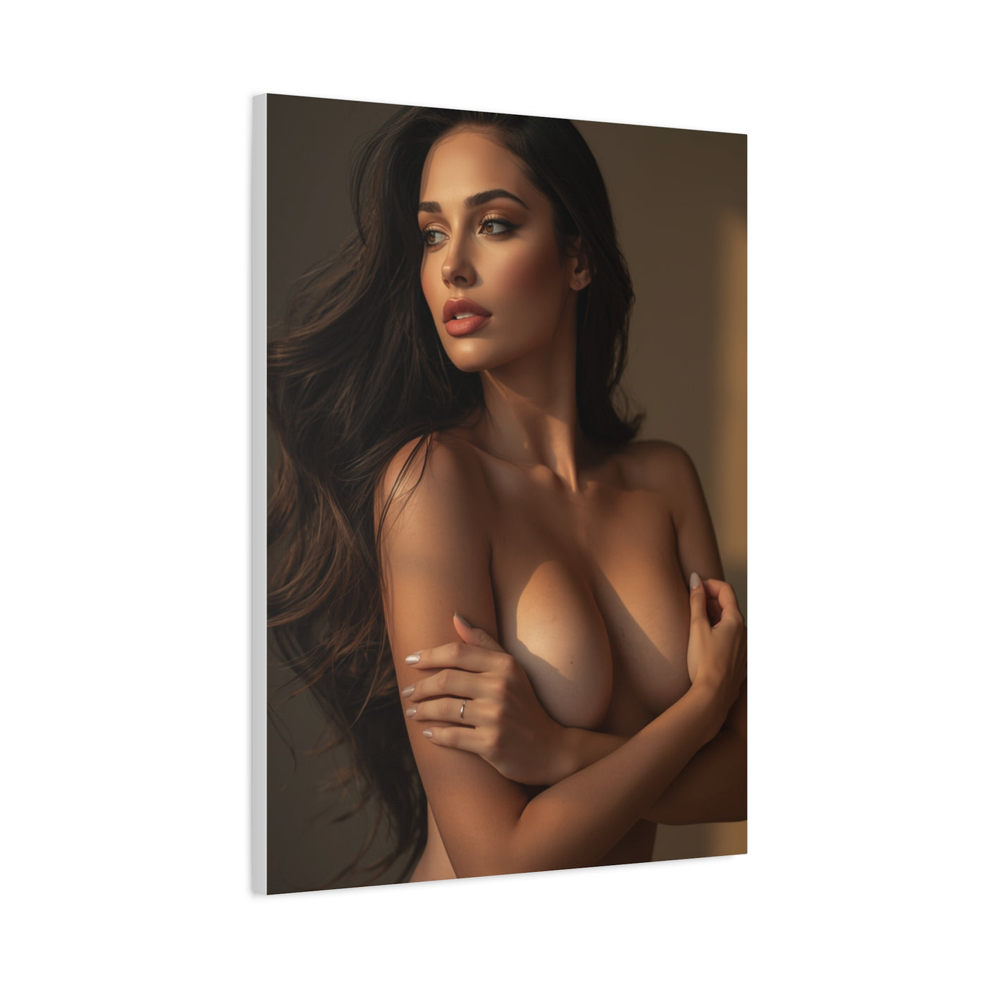 Warm Light Feminine Figure Study Wall Art & Canvas Print