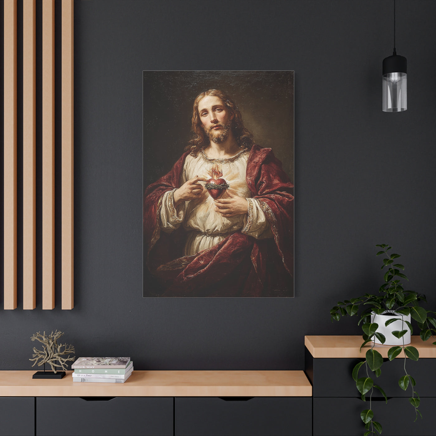 Sacred Heart of Jesus Classical Devotion Wall Art & Canvas Print