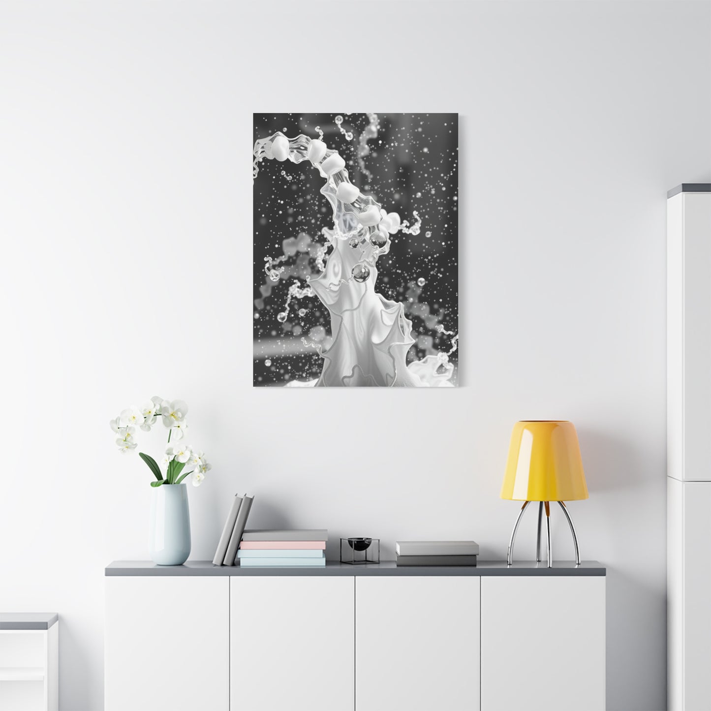 Gray & White Art Canvas Art 3 Wall Art & Canvas Print
