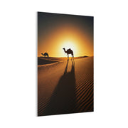 Lone Ostrich in Desert Sunset Wall Art & Canvas Prints