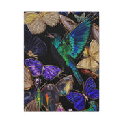 Jewel Tone Hummingbird and Butterfly Collection Wall Art & Canvas Print