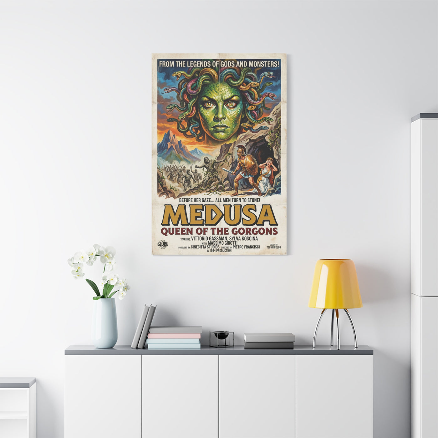 Greek Mythology Medusa Movie Poster Wall Art & Canvas Print