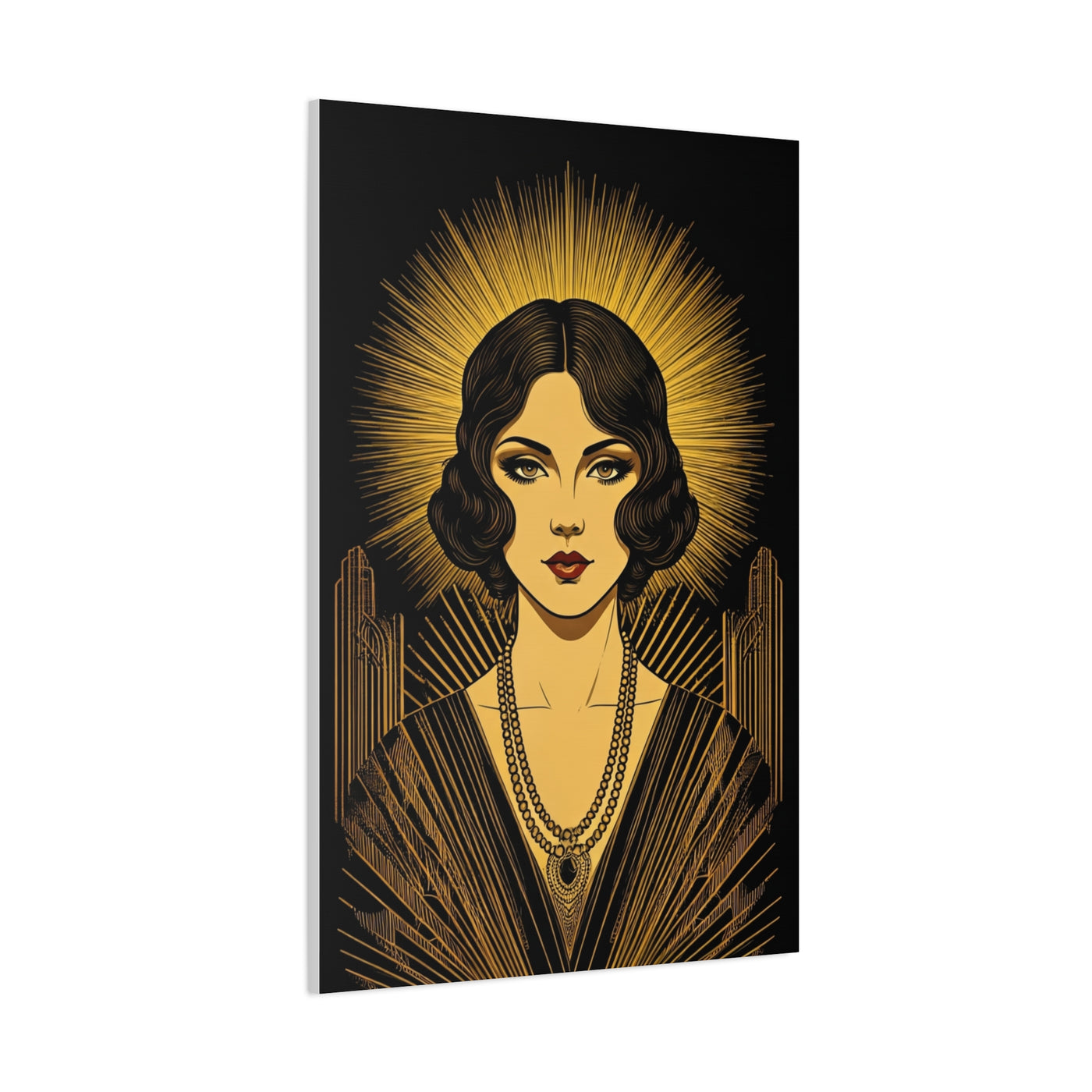 Radiant Deco Icon Woman Wall Art & Canvas Prints
