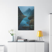 Misty Mountain Reflection Wall Art & Canvas Print
