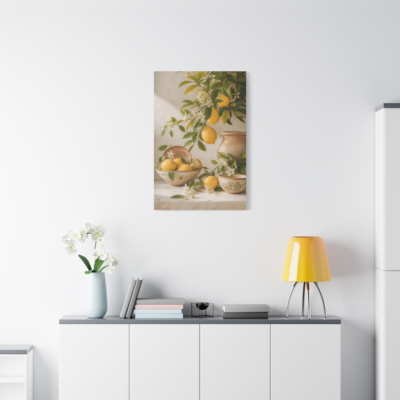 Mediterranean Citrus Botanical Still Life Wall Art & Canvas Print
