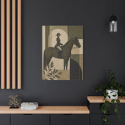 Equestrian Editorial Profile Composition Wall Art & Canvas Print
